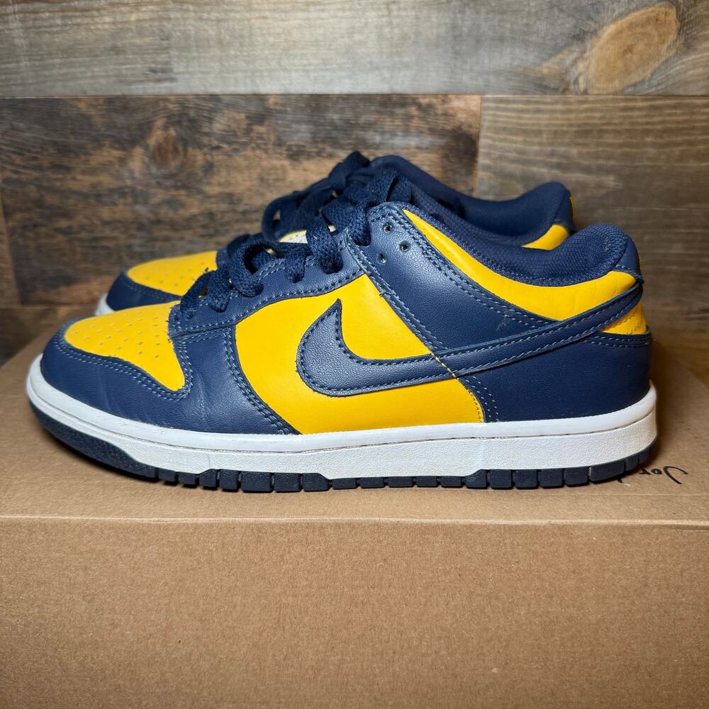 Nike Dunk Low Michigan Sneakers - Youth 5.5